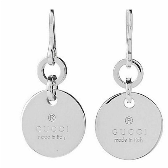 Gucci Jewelry - New Gucci Sterling Silver 925 Round Drop Earrings